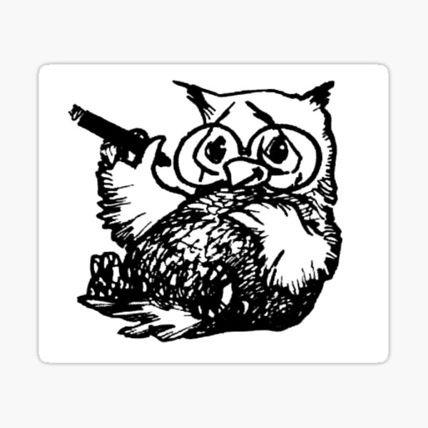 Yale Record Old Owl Sticker