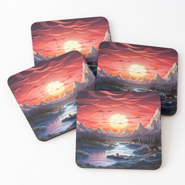 Item preview, Sunset Over the Mountains designed and sold by FTS-Studio.