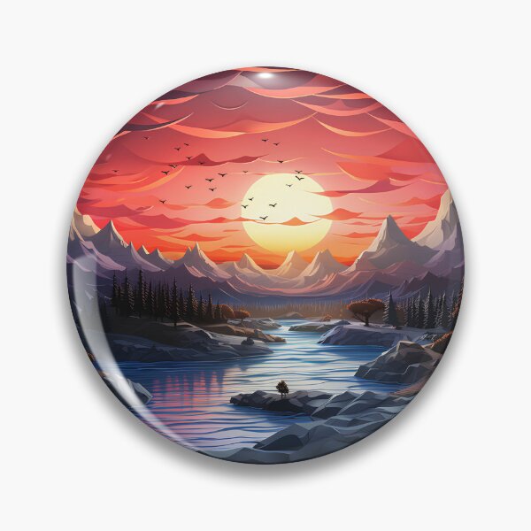 Artikelvorschau, Sonnenuntergang über den Bergen entworfen und verkauft von FTS-Studio.