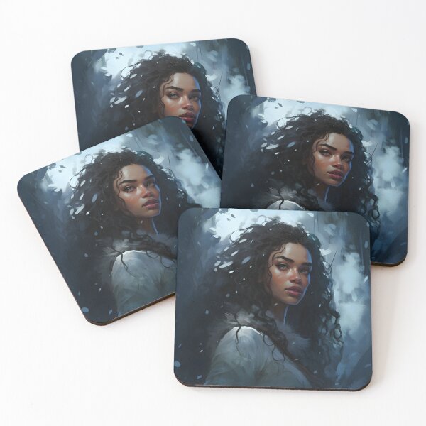 Item preview, Glitter Blue Eyes: Portrait of a Girl in Blue designed and sold by ArtByKattie.
