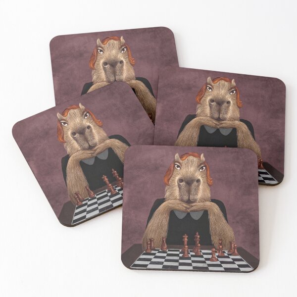 Item preview, Capybara Queen's Gambit designed and sold by Ekaterina Khozatskaya.