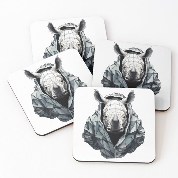 Item preview, Black Rhino Design. Cool Art for Rhino Lovers designed and sold by MartynGrey.