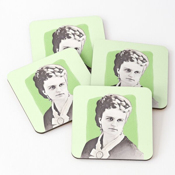 Item preview, American Writer Kate Chopin - mint Green - illustration  designed and sold by Litstoy.