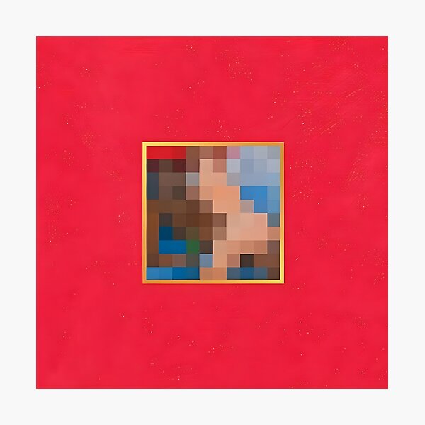 Item preview, My Beautiful Dark Twisted Fantasy (MBDTF) - Kanye West Album Cover - Extreme 4K High Resolution and Quality designed and sold by milleniummerch.