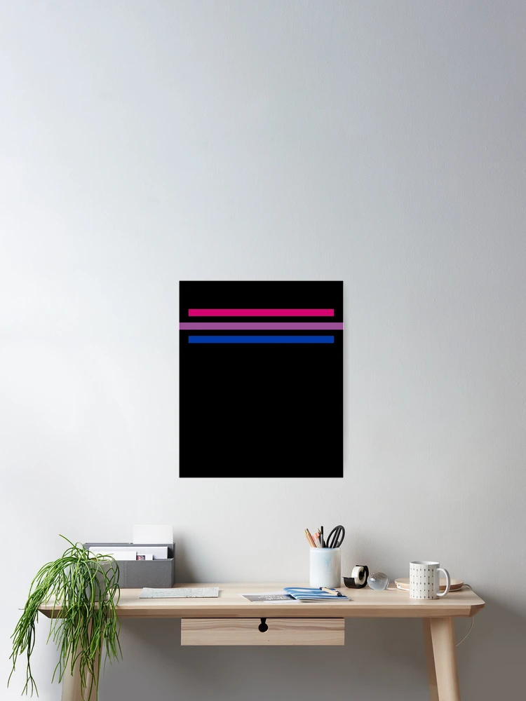 Imagen 2 de 3, Póster con la obra Bisexual Flag Colors LGBTQ Pride Proud Bisexual Gear, diseñada y vendida por DynamicDesign.
