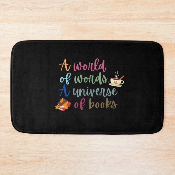 Item preview, A world of words, A universe of books designed and sold by Saimia.