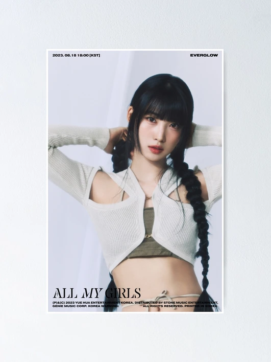 EVERGLOW サイン入りポスター Amazon.co.jp: EVERGLOW ALL MY GIRLS 4th Mini Album CD+