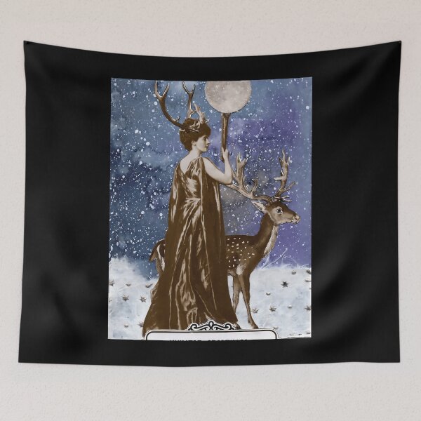Item preview, Winter Solstice Moon Goddess Greeting Card 	 designed and sold by ybrrhseglhe52.