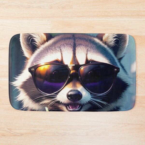 Item preview, A cute raccoon drinking a milkshake designed and sold by Pelzi100.