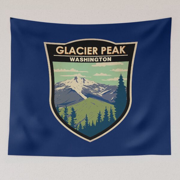 Item preview, Glacier Peak Washington Badge designed and sold by KrisSidDesigns.