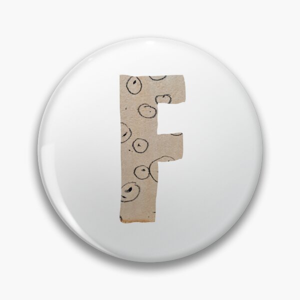 Item preview, Capital letter F cut out paper alphabet designed and sold by Yana Mustafina | Boho Soulful Designs.