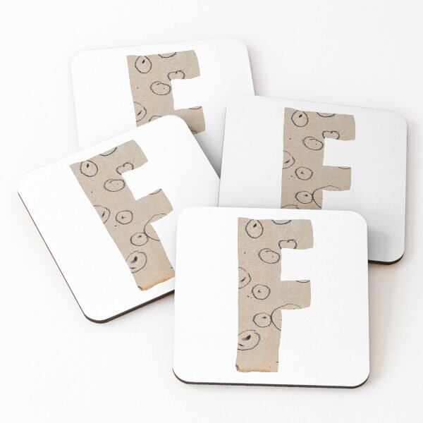Item preview, Capital letter F cut out paper alphabet designed and sold by Yana Mustafina | Boho Soulful Designs.