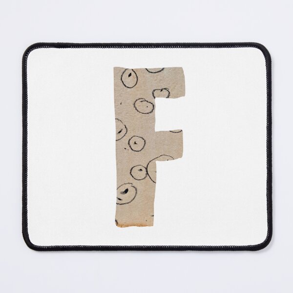 Item preview, Capital letter F cut out paper alphabet designed and sold by Yana Mustafina | Boho Soulful Designs.