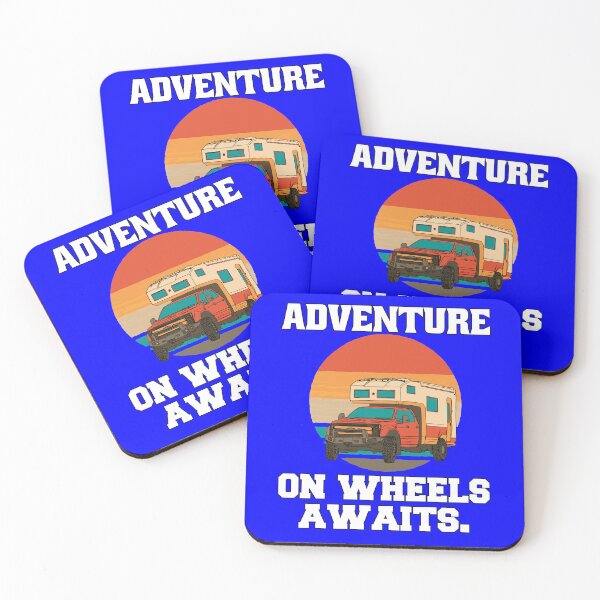 Item preview, Camping RVing Camper Adventure On Wheels Awaits designed and sold by fantasticdesign.