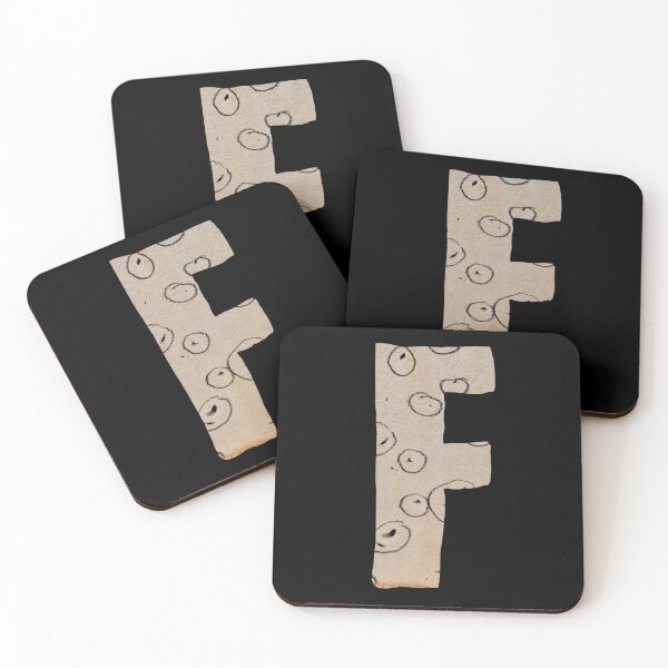 Item preview, Capital letter F cut out paper alphabet black designed and sold by Yana Mustafina | Boho Soulful Designs.