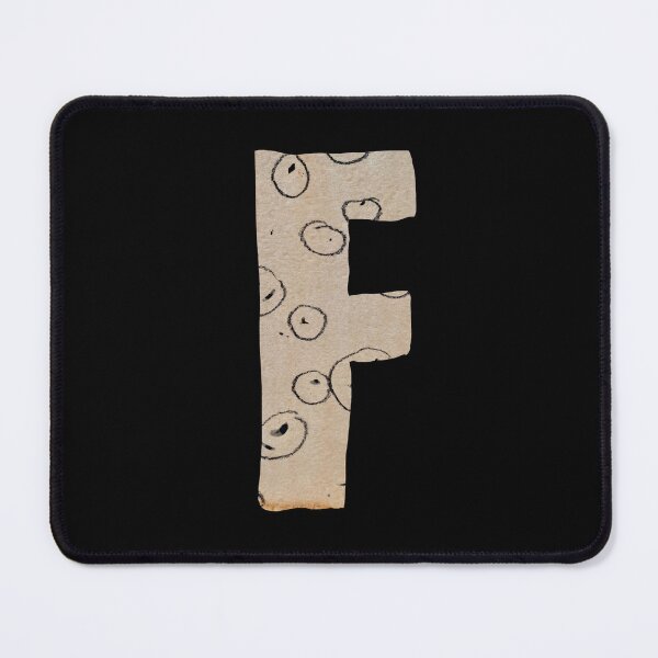 Item preview, Capital letter F cut out paper alphabet black designed and sold by Yana Mustafina | Boho Soulful Designs.