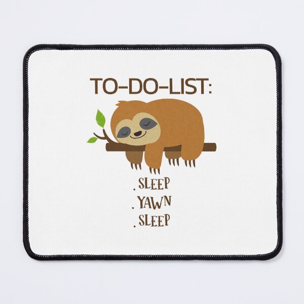 Item preview, A Sloth's To Do List - Sleep, Yawn and Go To Sleep - Comic Art Pop designed and sold by pixdesigns.