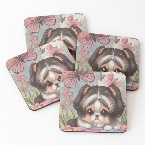 Item preview, Flower Power Pups - Groovy Shih Tzu Designs For Peace & Love Fans designed and sold by Sandydesign.