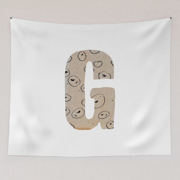Item preview, Capital letter G cut out paper alphabet designed and sold by Yana Mustafina | Boho Soulful Designs.