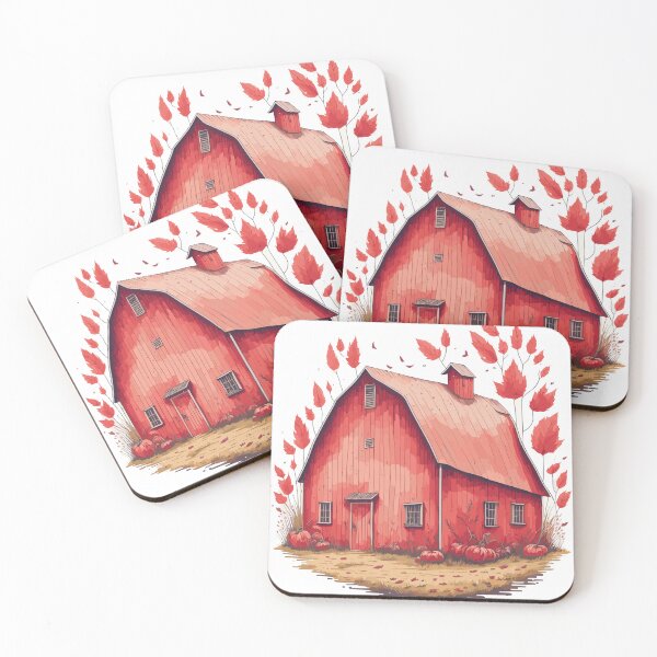 Item preview, Fall countryside with red farm barn.  designed and sold by Victoria Riabov.