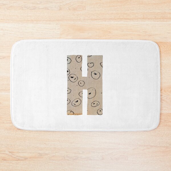 Item preview, Capital letter H cut out paper alphabet designed and sold by Yana Mustafina | Boho Soulful Designs.