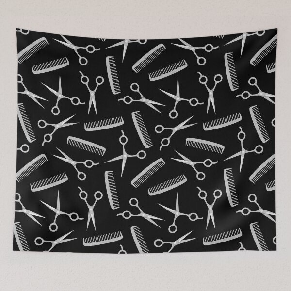 Item preview, shears and combs - black and gray designed and sold by littlearrow.