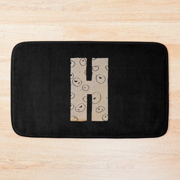 Item preview, Capital letter H cut out paper alphabet black designed and sold by Yana Mustafina | Boho Soulful Designs.