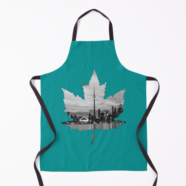 Item preview, Maple Leaf With Black and White Toronto Skyline Photo designed and sold by Ryliemiddle.