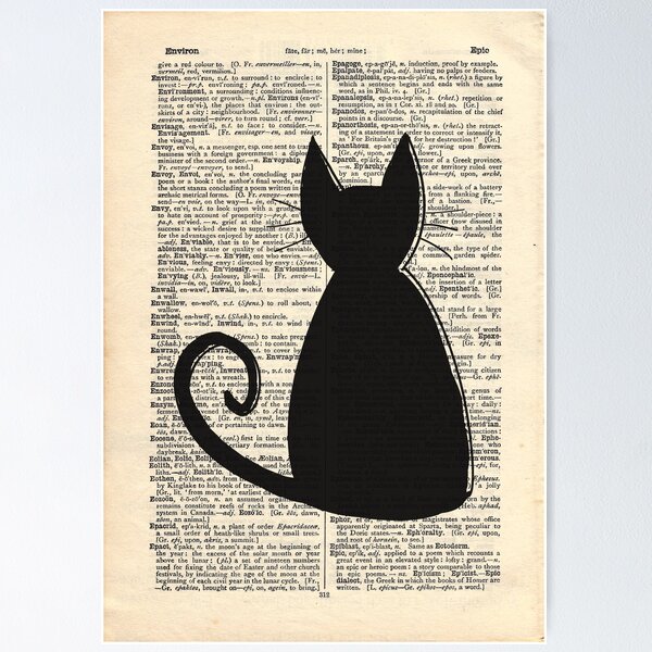 Artikel-Vorschau von Wörterbuch Katze, designt und verkauft von DanaAndTheBooks.