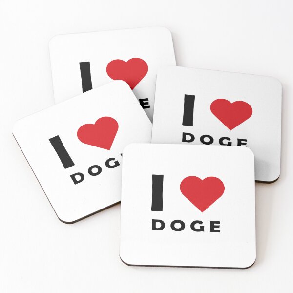 Item preview, I LOVE DOGECOIN designed and sold by Moonfy.