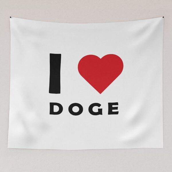 Item preview, I LOVE DOGECOIN designed and sold by Moonfy.