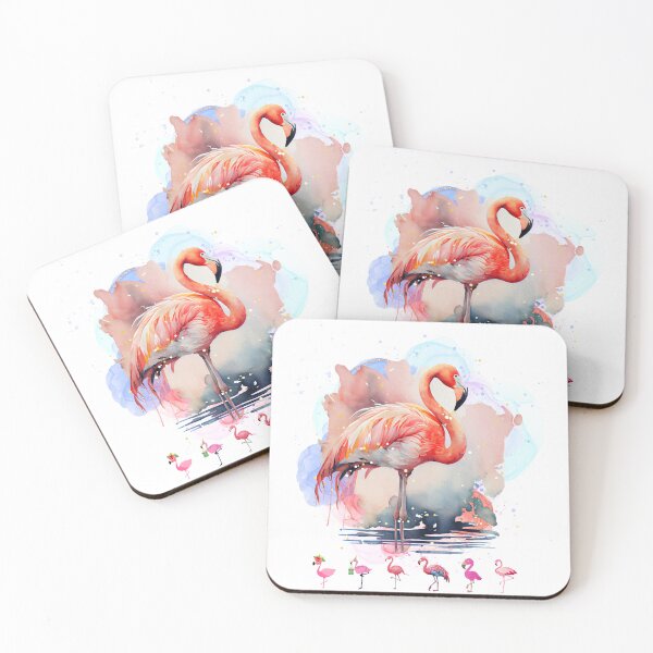 Aperçu de l'œuvre Flamants roses créée et vendue par Funtomass.