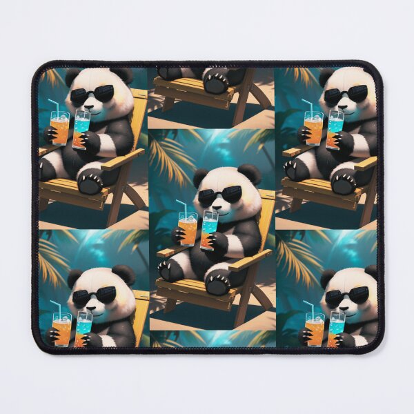 Item preview, A cute panda having a drink designed and sold by Pelzi100.