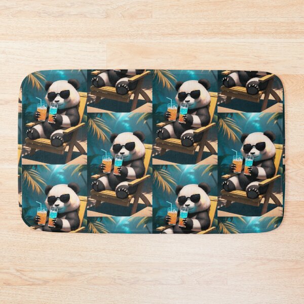 Item preview, A cute panda having a drink designed and sold by Pelzi100.