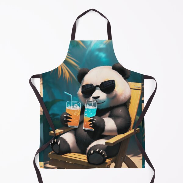 Item preview, A cute panda having a drink designed and sold by Pelzi100.