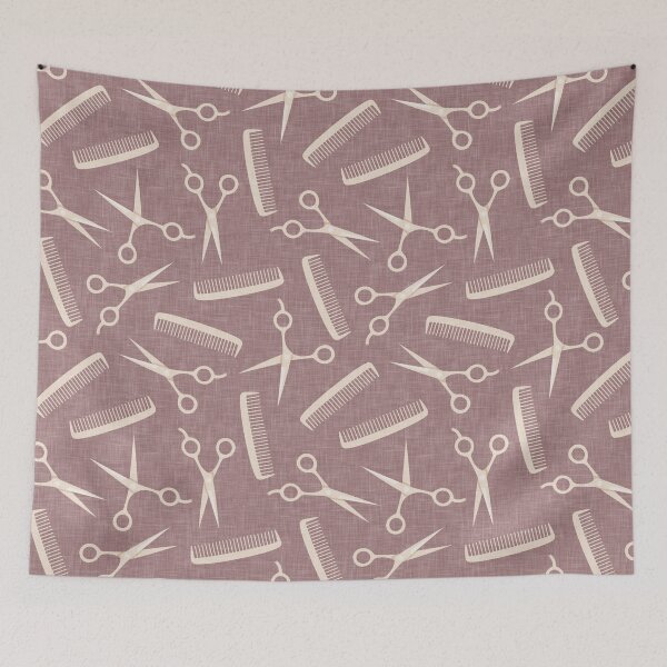 Item preview, shears and combs - mauve designed and sold by littlearrow.
