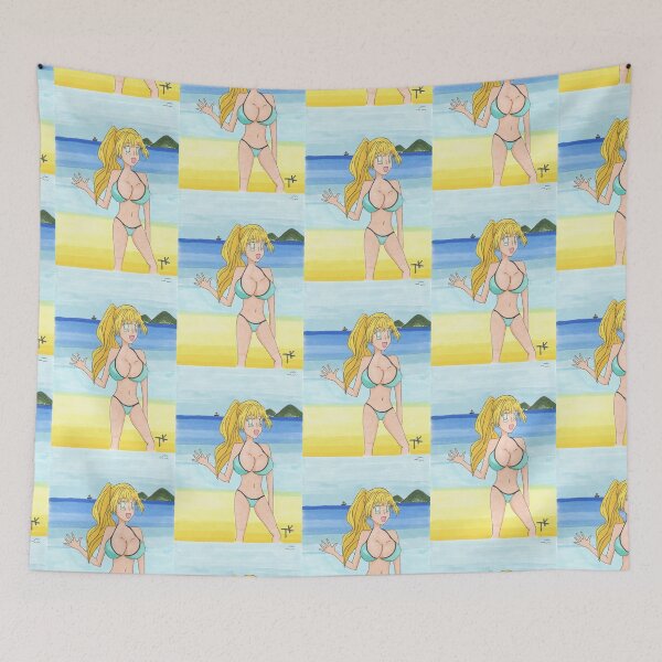 Item preview, Bikini girl on the beach designed and sold by Anmioma.