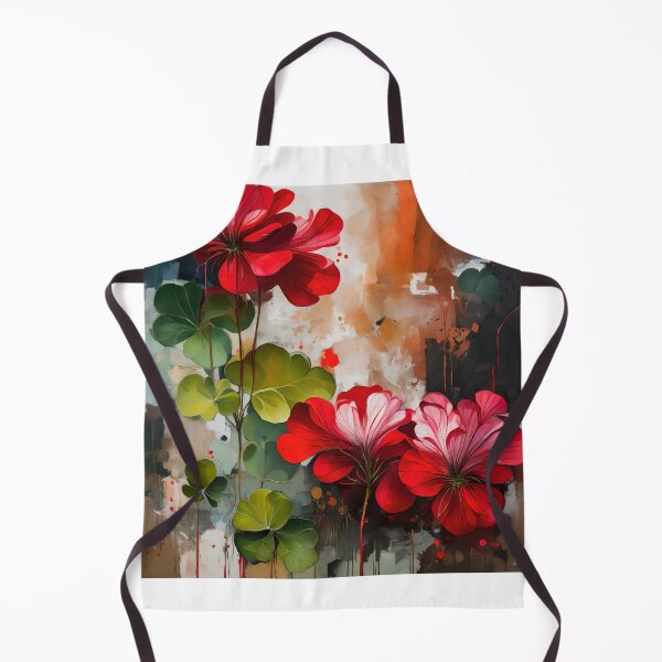 Item preview, Digital Abstract Geranium Floral Painting designed and sold by MySupplemental.
