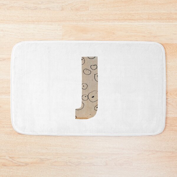 Item preview, Capital letter J cut out paper alphabet designed and sold by Yana Mustafina | Boho Soulful Designs.