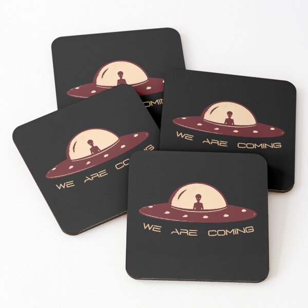 Item preview, We are coming aliens ufo designed and sold by ZenStickConcept.