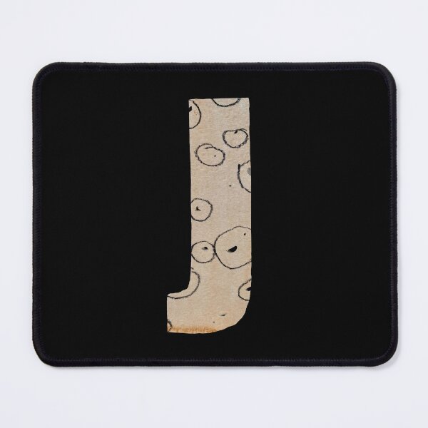 Item preview, Capital letter J cut out paper alphabet black designed and sold by Yana Mustafina | Boho Soulful Designs.