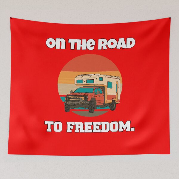 Item preview, Camping RVing Camper On The Road To Freedom designed and sold by fantasticdesign.
