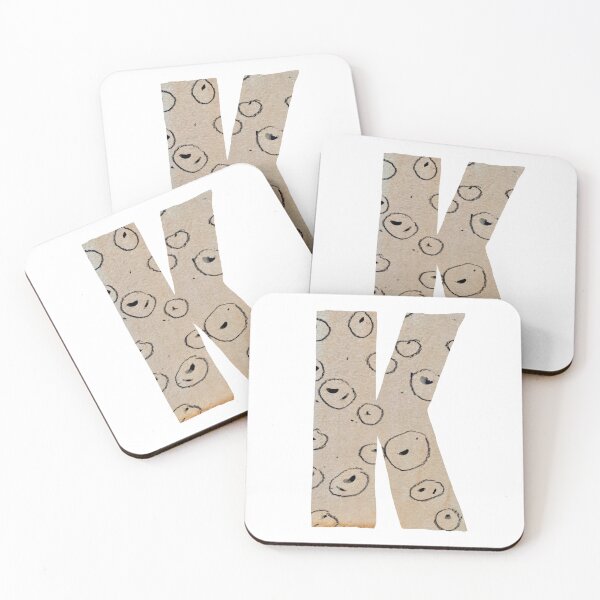Item preview, Capital letter K cut out paper alphabet designed and sold by Yana Mustafina | Boho Soulful Designs.