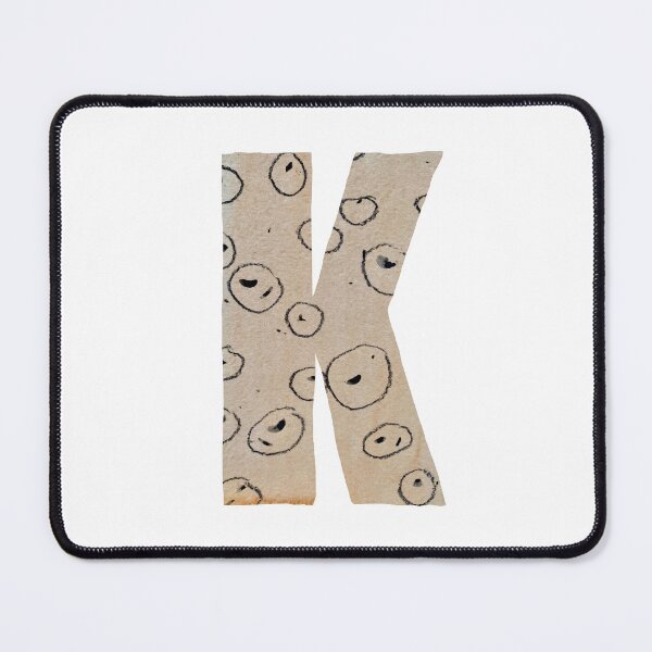Item preview, Capital letter K cut out paper alphabet designed and sold by Yana Mustafina | Boho Soulful Designs.