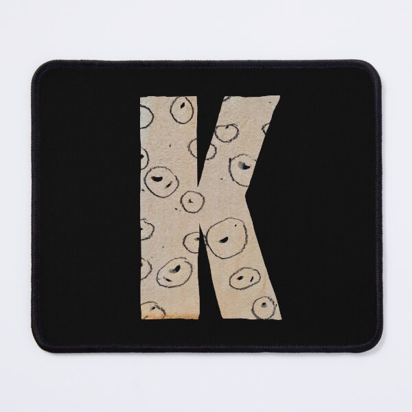 Item preview, Capital letter K cut out paper alphabet black designed and sold by Yana Mustafina | Boho Soulful Designs.