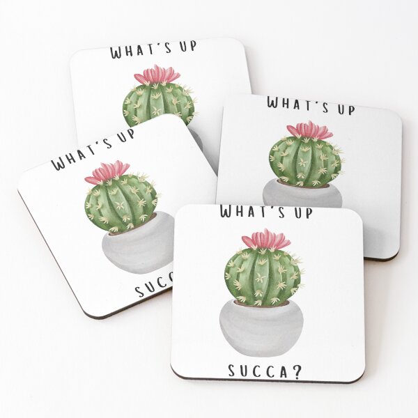 Item preview, Whats Up Succa - Cactus, Succulent gift designed and sold by TheRandomGifts.