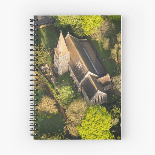 Item preview, Aerial View of a church in Kent, UK designed and sold by SMartin.