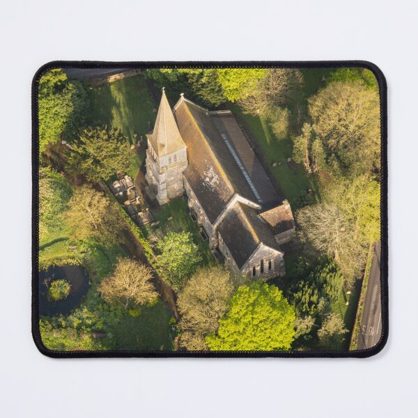 Item preview, Aerial View of a church in Kent, UK designed and sold by SMartin.