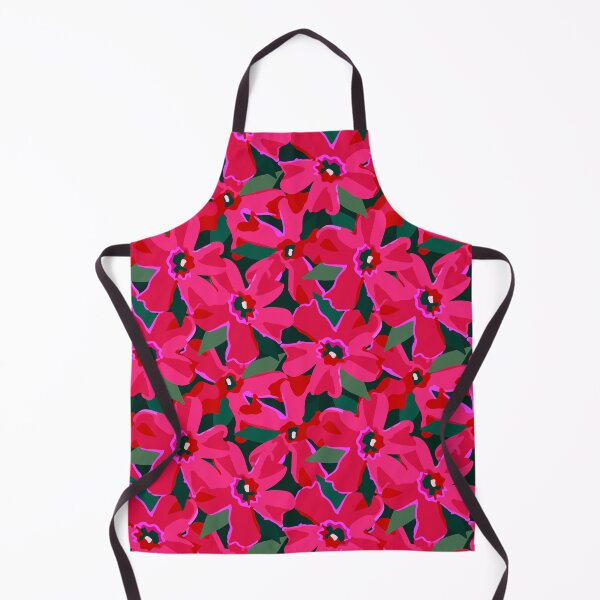 Artikelvorschau, Blumenfeldmuster (rot/rosa/grün) entworfen und verkauft von Design Minds Boutique.