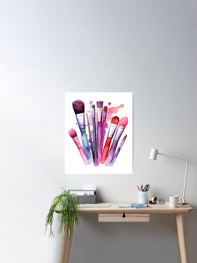 artist, brushes, paint brushes Poster for Sale by msapparels